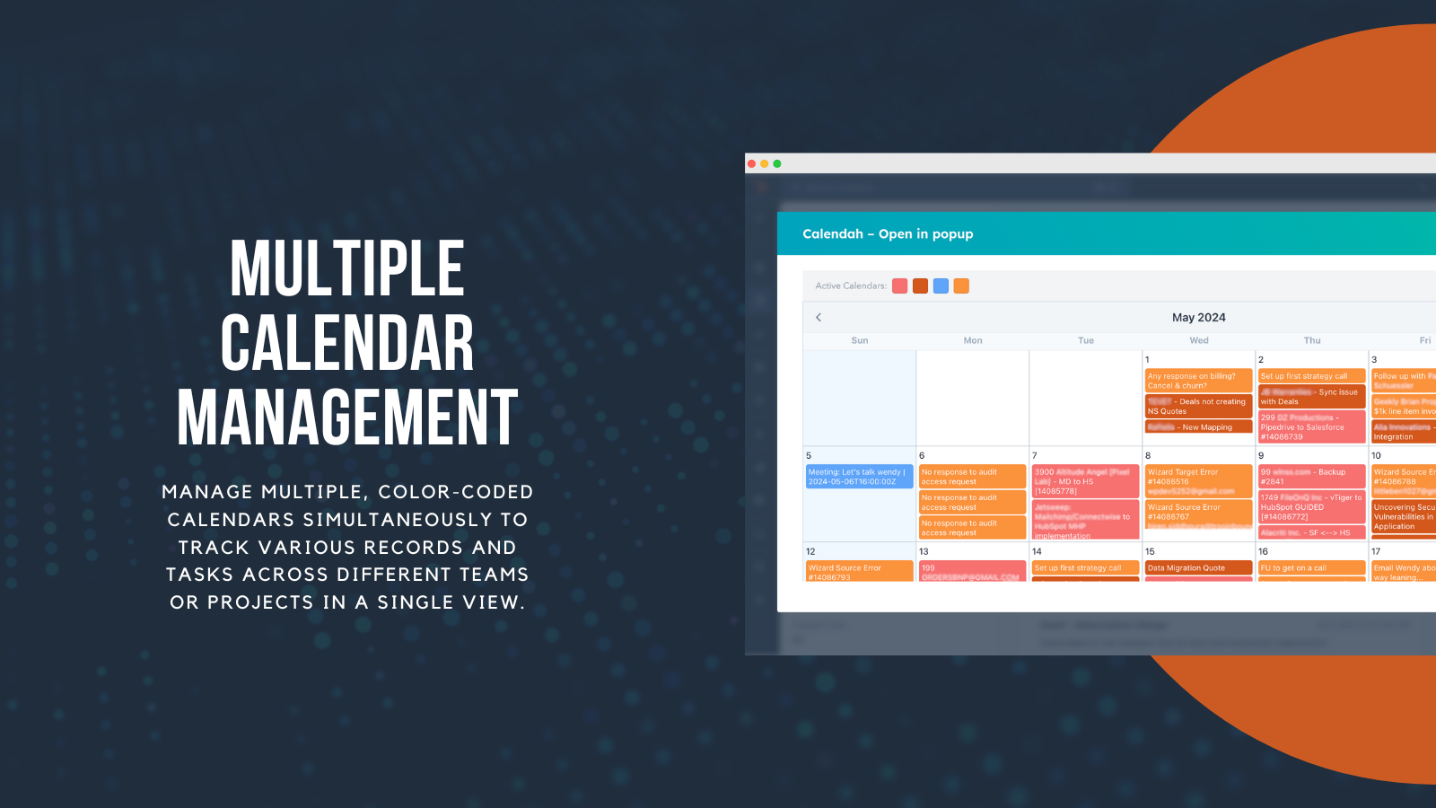 4- Multiple Calendar Management