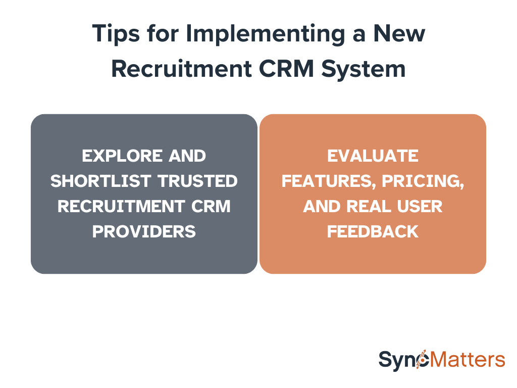 Tips for Implementing a New Recruitment CRM System