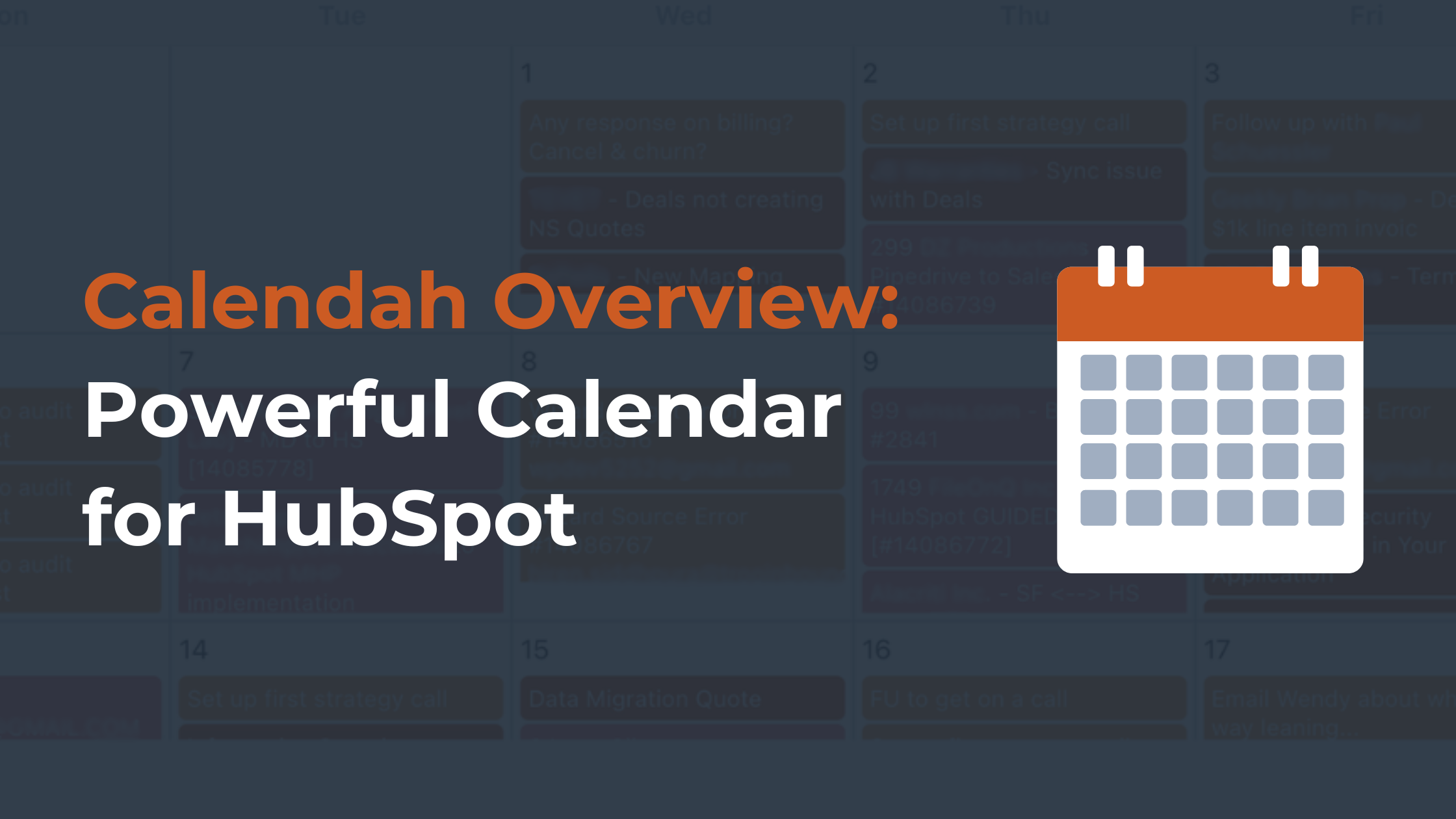 Calendah Overview: Powerful Calendar for HubSpot