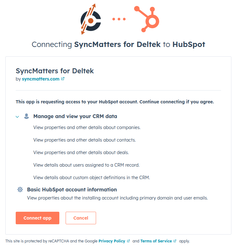 Account confirmation
